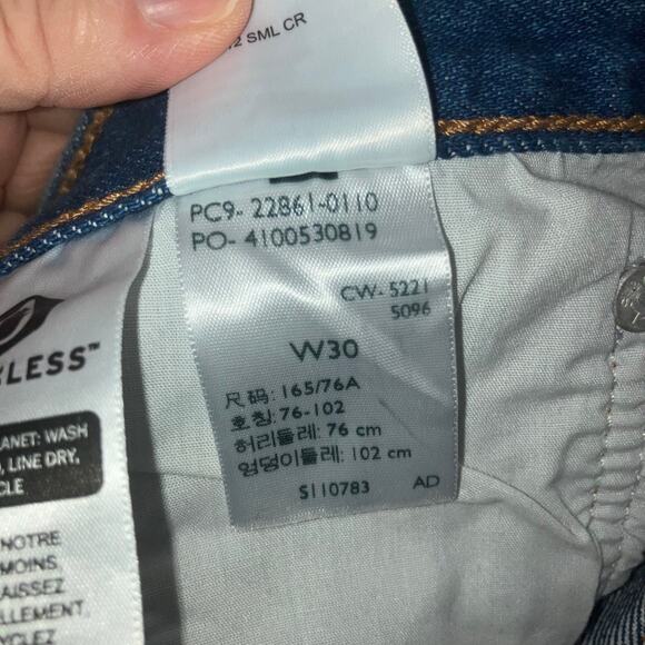 Levi’s Women’s Wedgie Icon Fit Dark Wash Ankle Jeans-size 30 - Picture 13 of 14